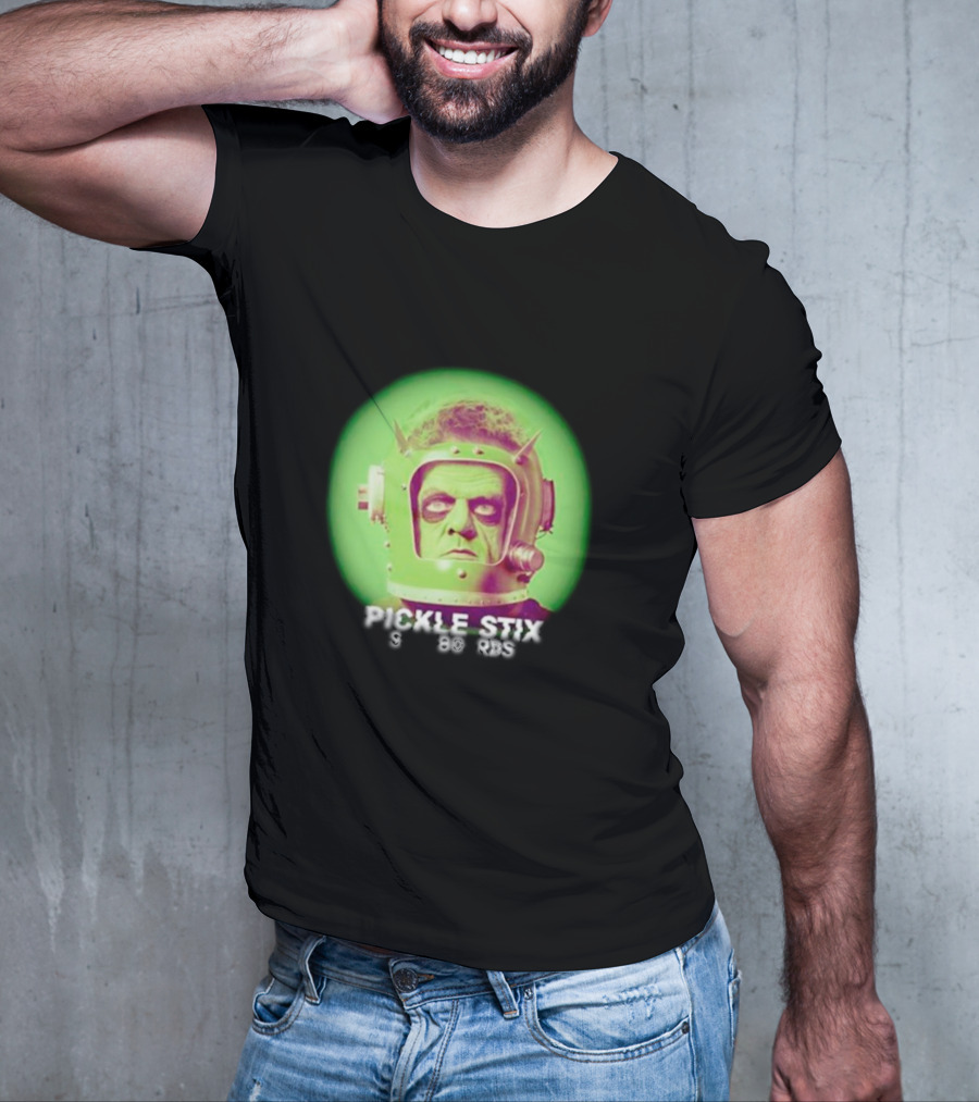 Pickle Stix Surfboards Spaceman Retro Sci-Fi Helmet T-Shirt