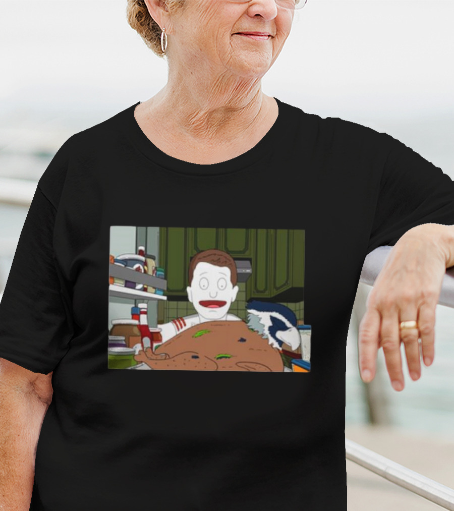 Thanksgiving Seahawk San Francisco 49ers Turkey Cartoon T-Shirt