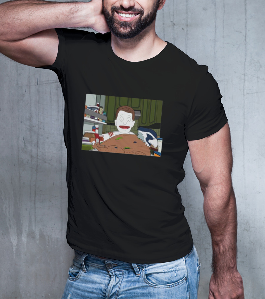 Thanksgiving Seahawk San Francisco 49ers Turkey Cartoon T-Shirt