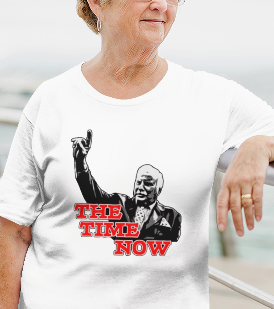 The Time Is Now Iconic Figure With Pointing Gesture T-Shirt