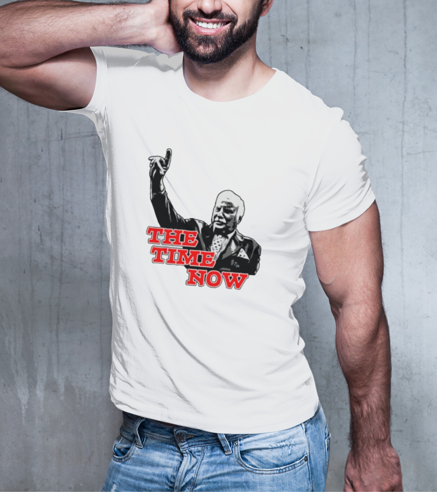 The Time Is Now Iconic Figure With Pointing Gesture T-Shirt