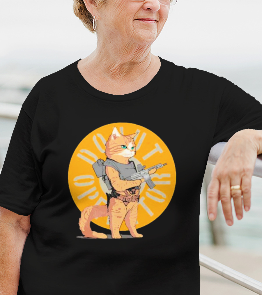 Revenge Of Squirt Cat Armed With Justice Against Dog Domination T-Shirt