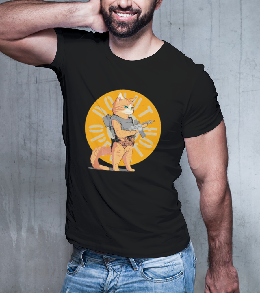 Revenge Of Squirt Cat Armed With Justice Against Dog Domination T-Shirt
