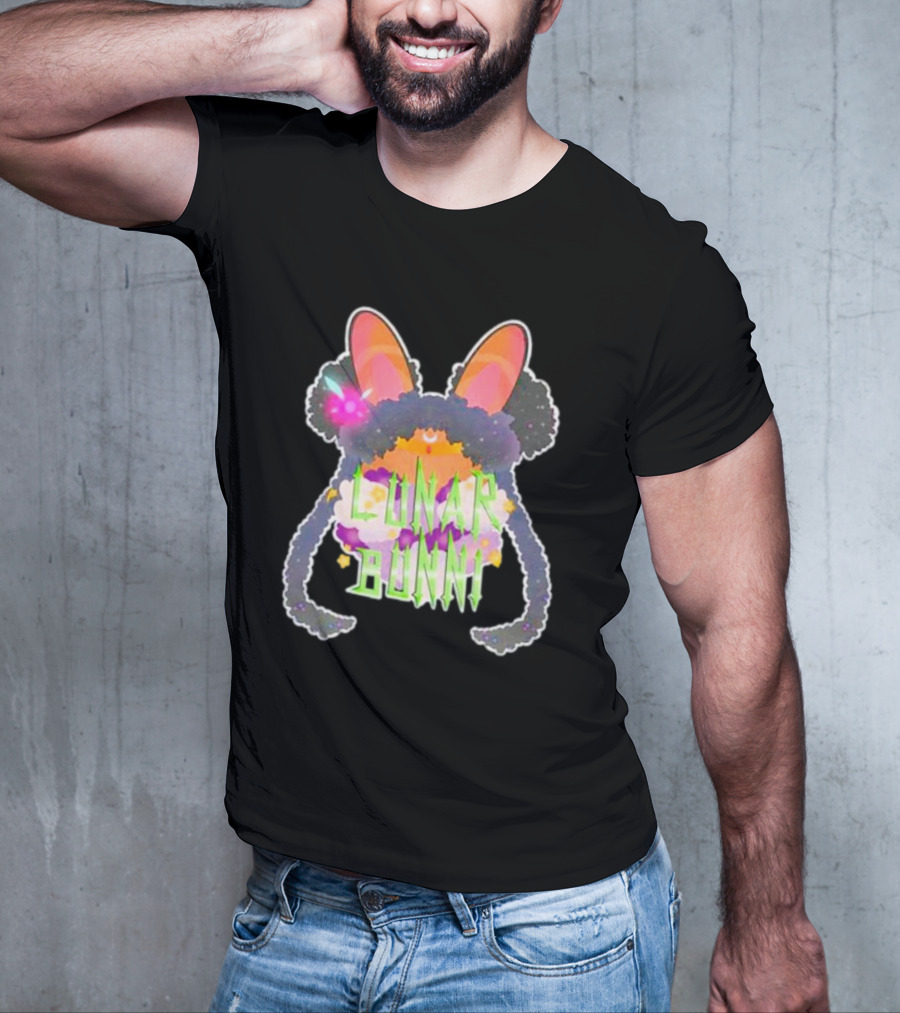 Gang Lunar Bunnii Psychedelic Neon Ears And Fur T-Shirt