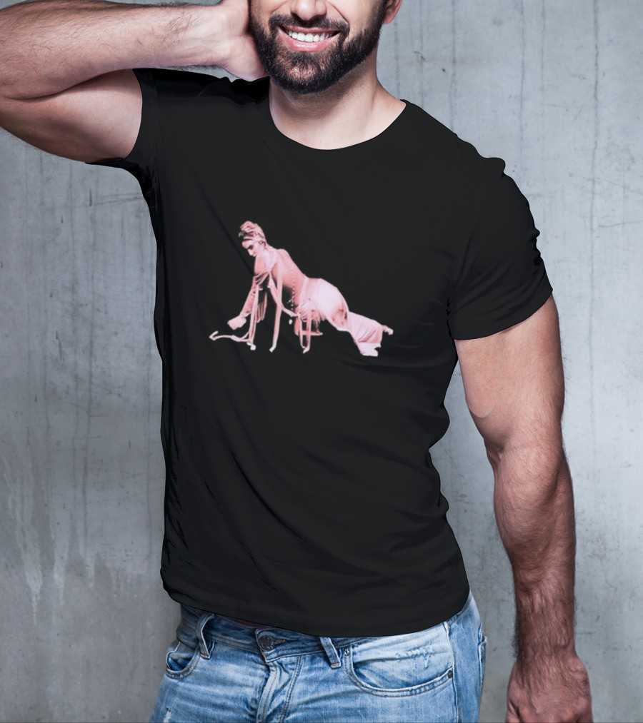 Alina Baraz Elegant Pink Silhouette Pose T-Shirt