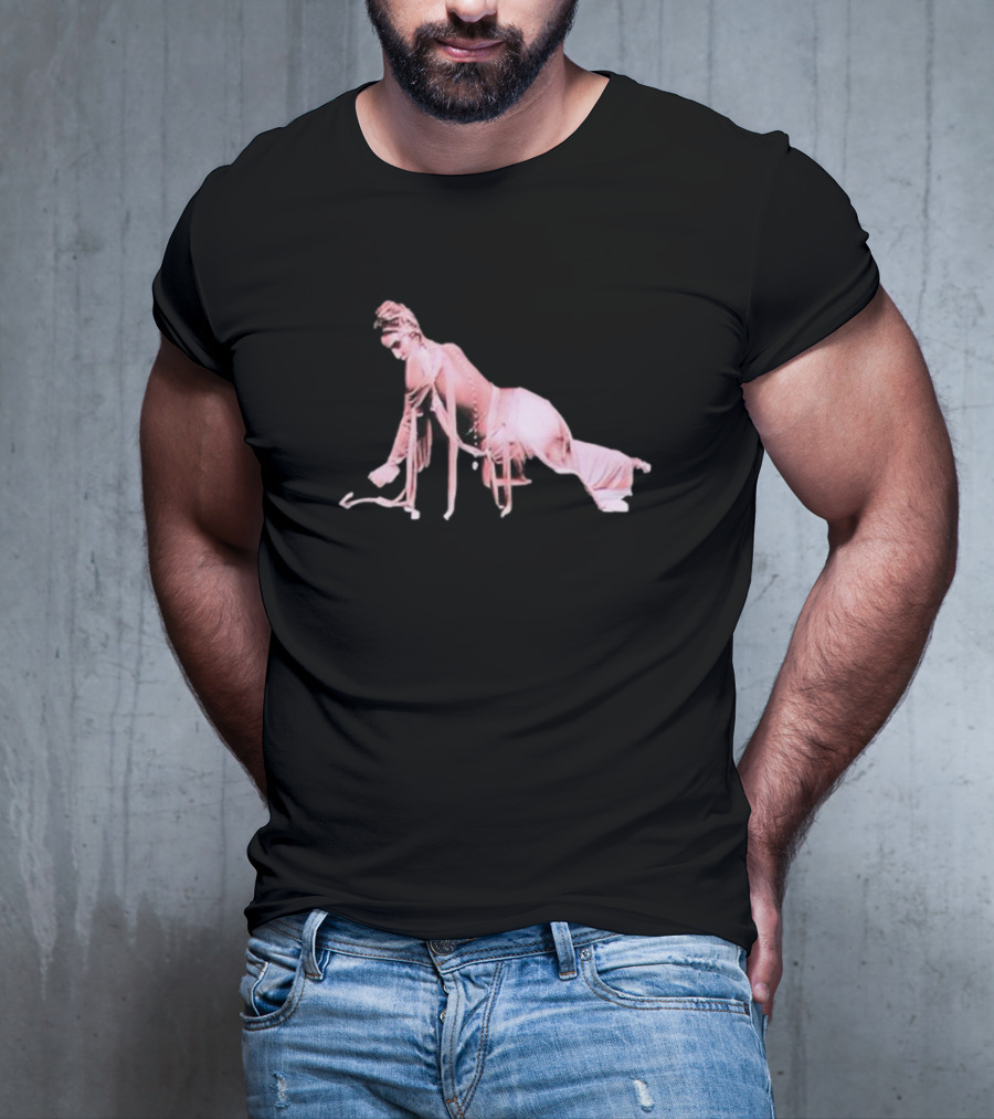 Alina Baraz Elegant Pink Silhouette Pose T-Shirt