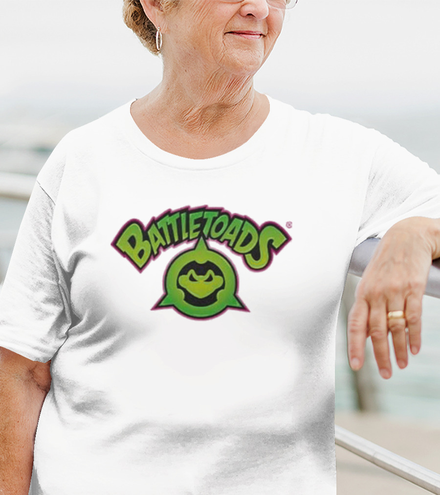 Battletoads Green Logo Frog Emblem T-Shirt
