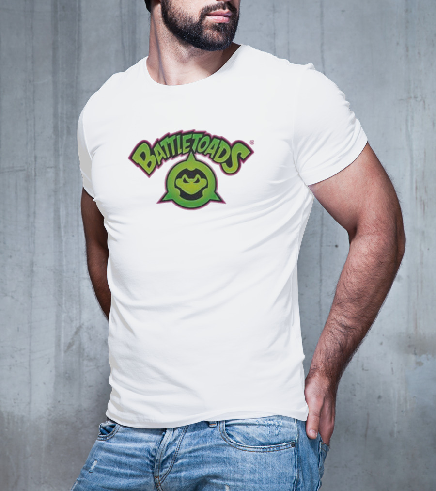 Battletoads Green Logo Frog Emblem T-Shirt