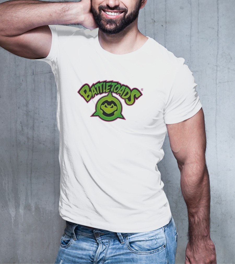 Battletoads Green Logo Frog Emblem T-Shirt