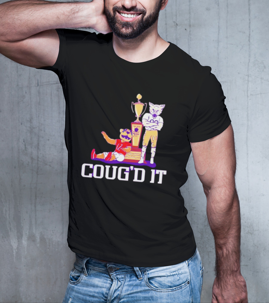 Washington Huskies Vs. Washington State Cougars Coug’d It Rivalry Trophy Victory T-Shirt