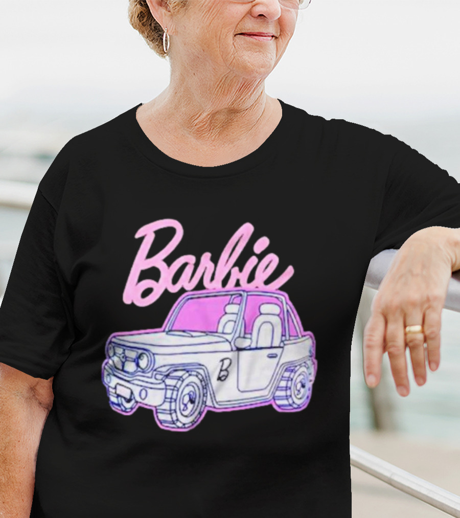 Barbie Beach Cruiser Car With Pink And White T-Shirt