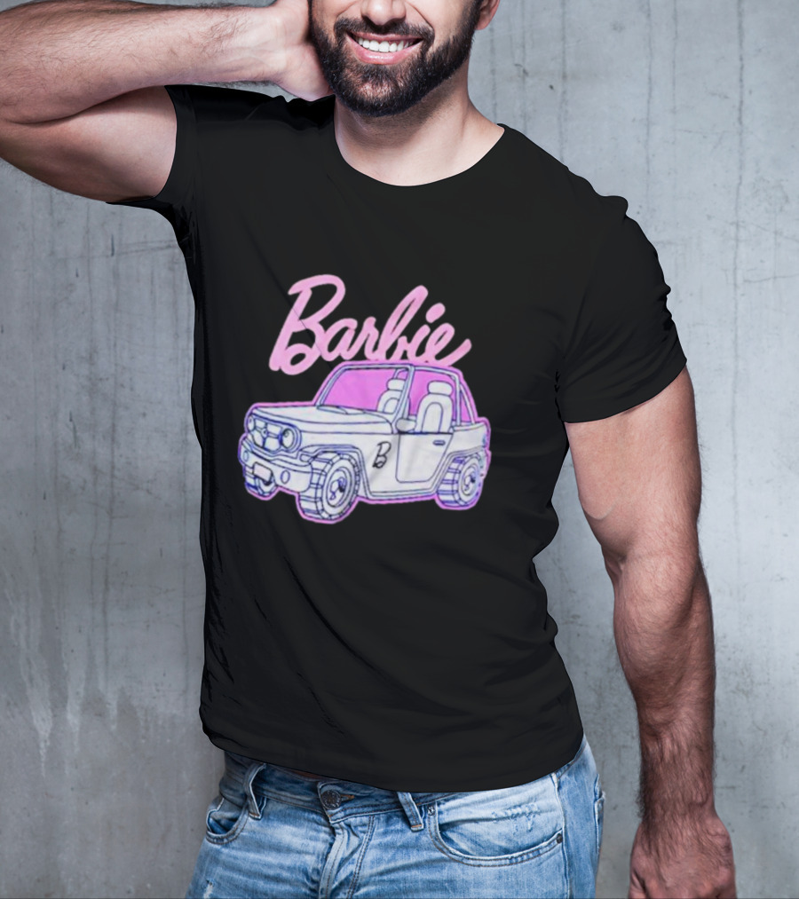 Barbie Beach Cruiser Car With Pink And White T-Shirt