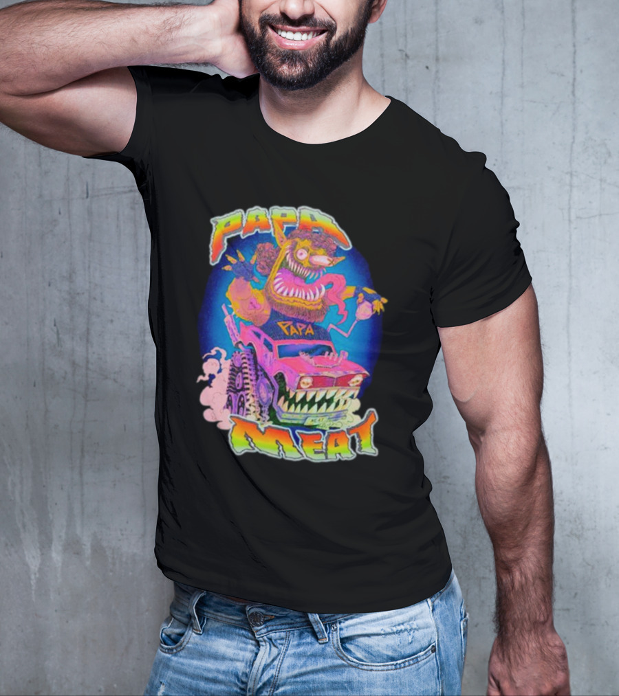 Papa Meat Wild Drive Monster Car Fantasy T-Shirt