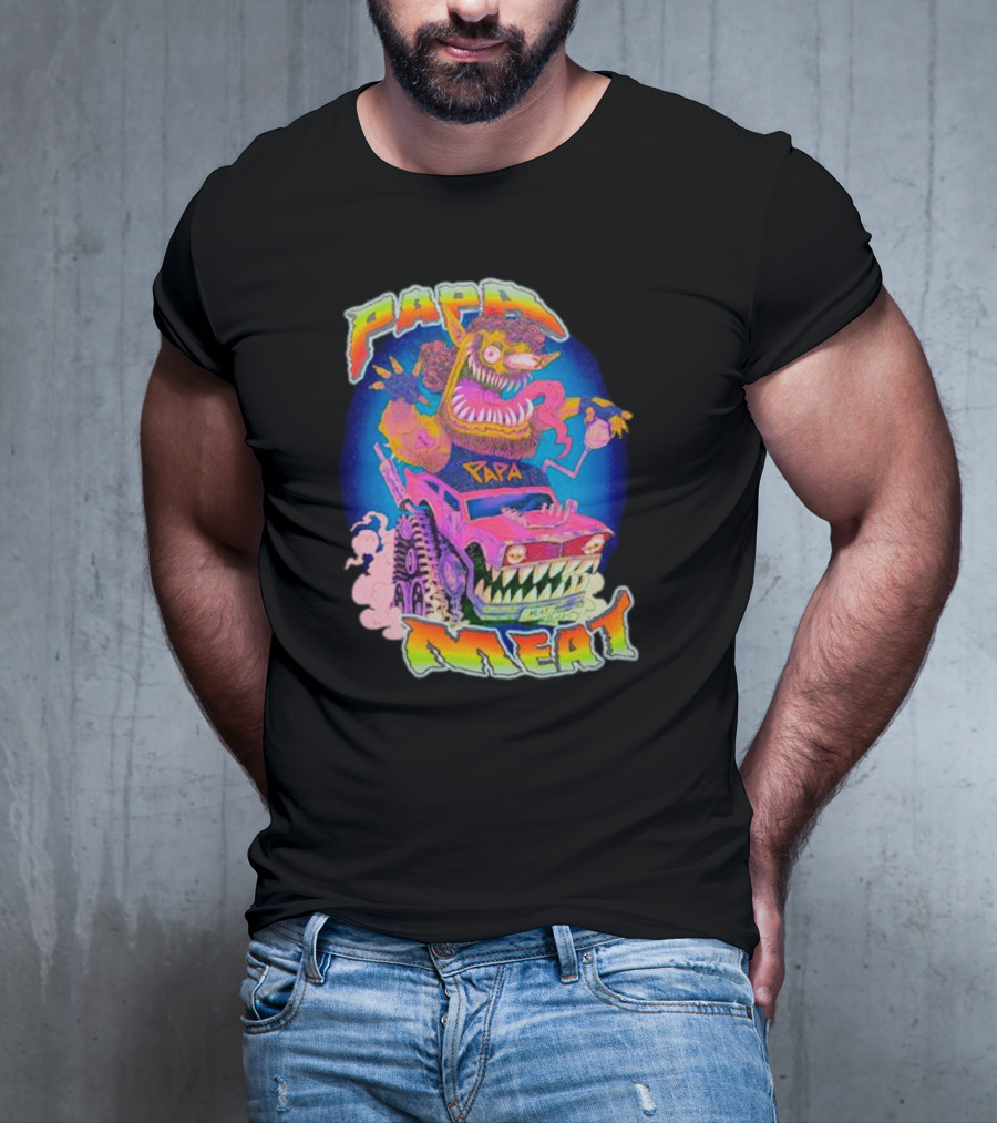 Papa Meat Wild Drive Monster Car Fantasy T-Shirt
