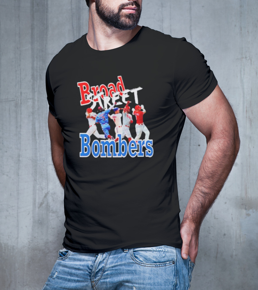 Philadelphia Phillies Broad Street Bombers Baseball Players T-Shirt