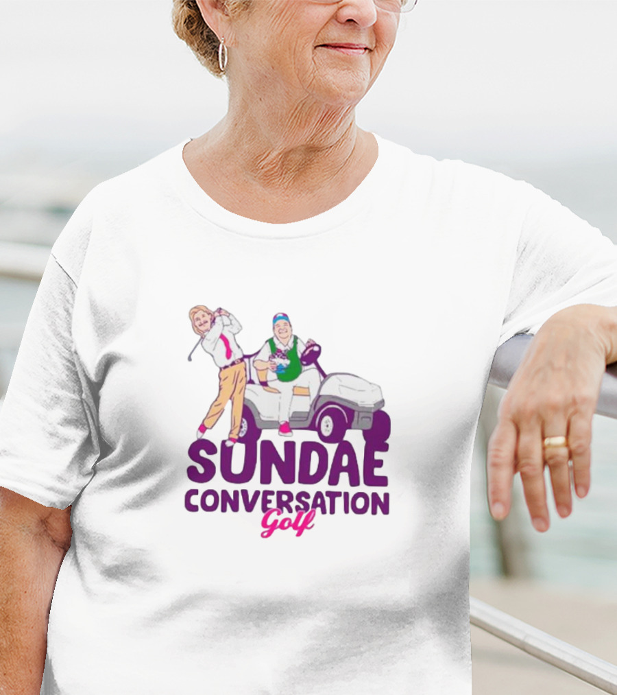 Sundae Conversation Golf Cart Humor T-Shirt