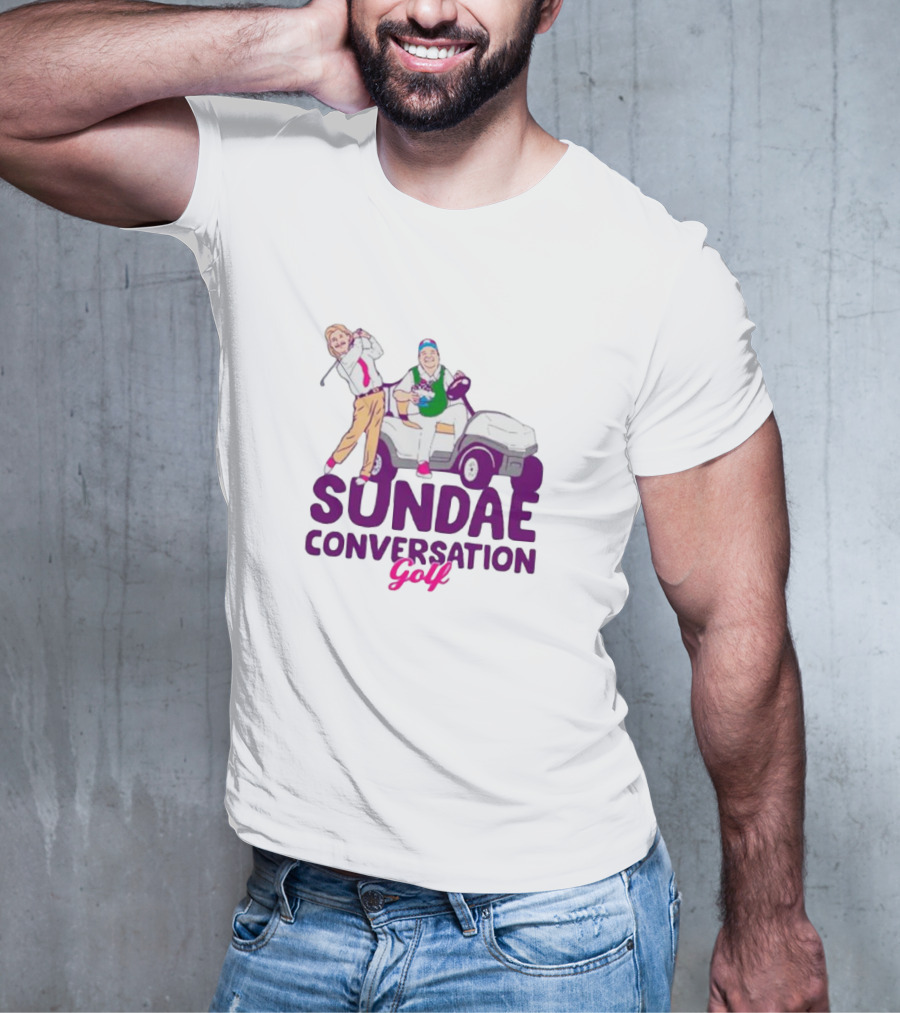 Sundae Conversation Golf Cart Humor T-Shirt