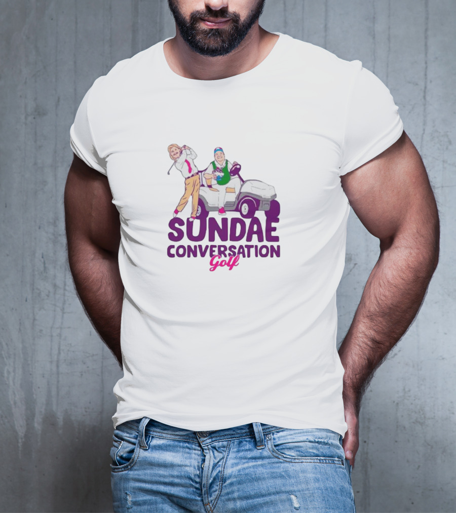 Sundae Conversation Golf Cart Humor T-Shirt
