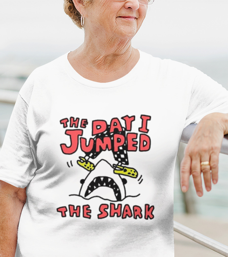 The Day I Jumped The Shark With Diving Fins T-Shirt