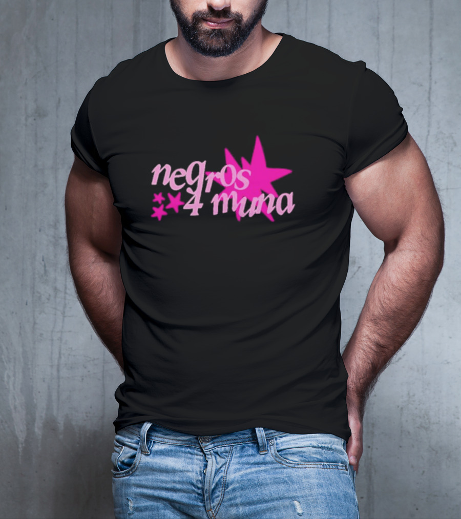 Negros 4 Muna Pink Stars T-Shirt
