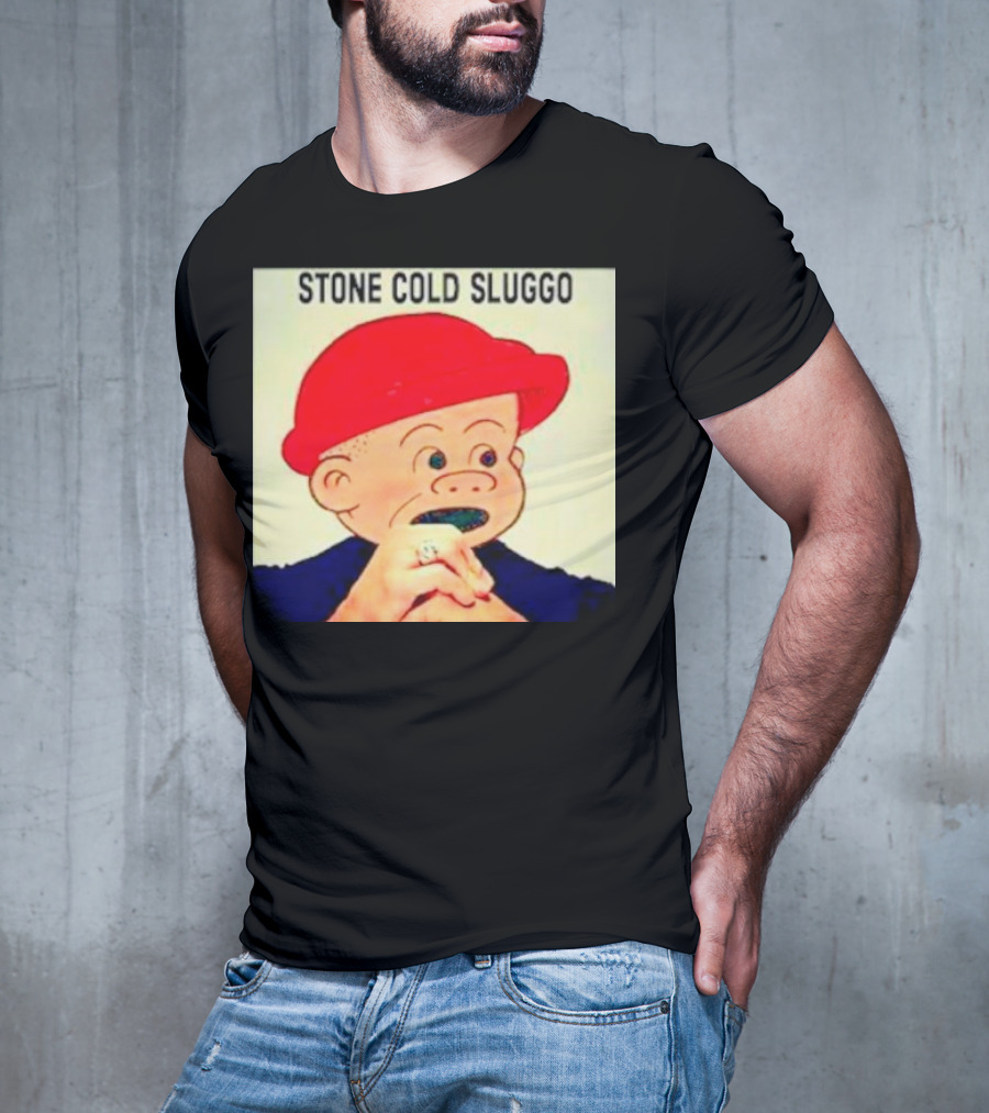 STONE COLD SLUGGO RED HAT CHARACTER HAND GESTURE T-Shirt