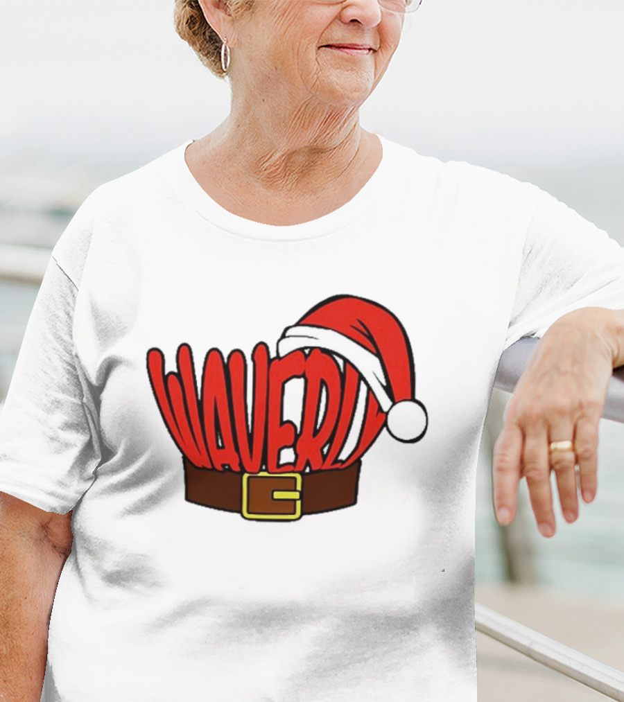 Waverly Christmas Santa Hat With Belt T-Shirt