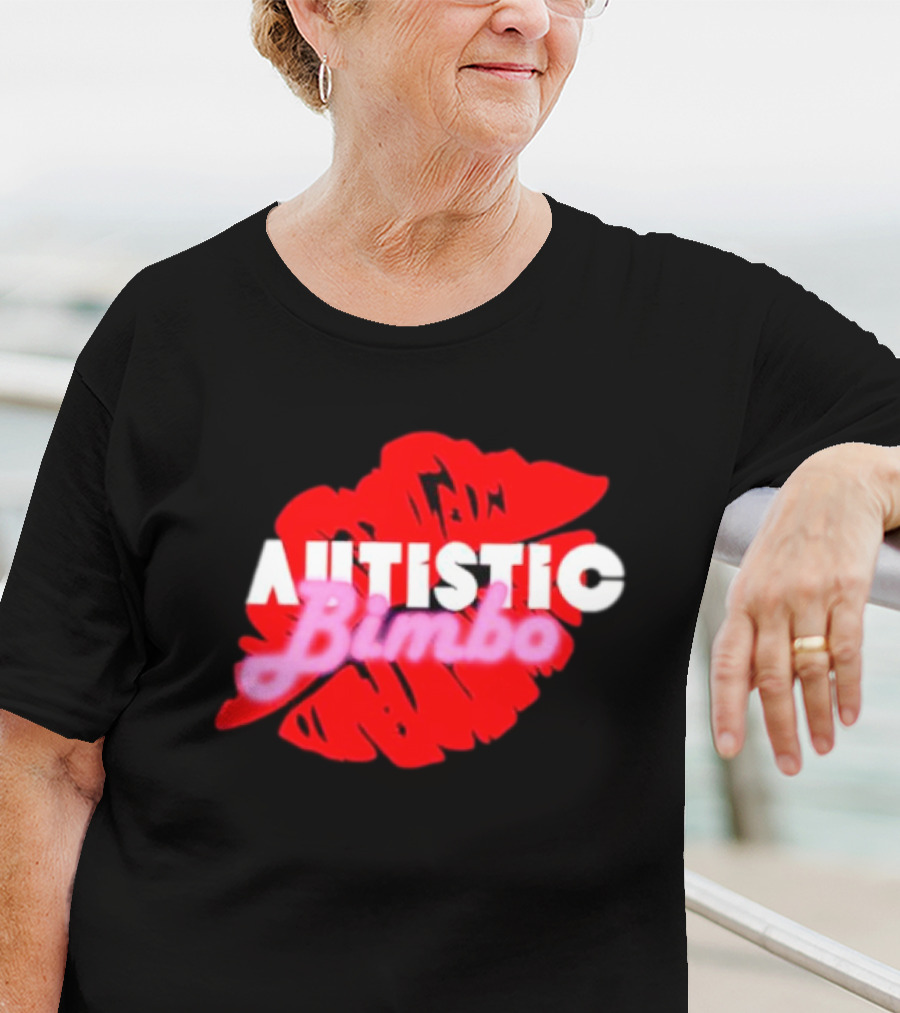 Autistic Bimbo Red Lips T-Shirt