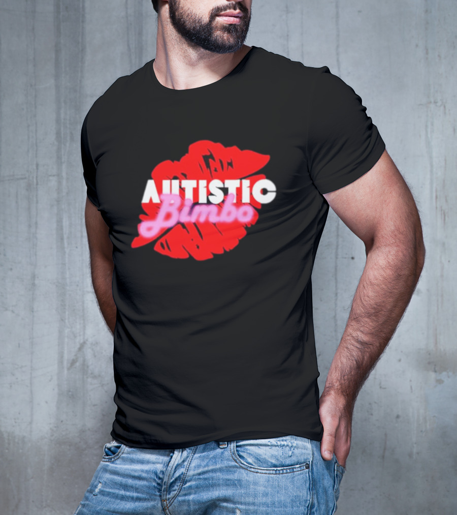 Autistic Bimbo Red Lips T-Shirt