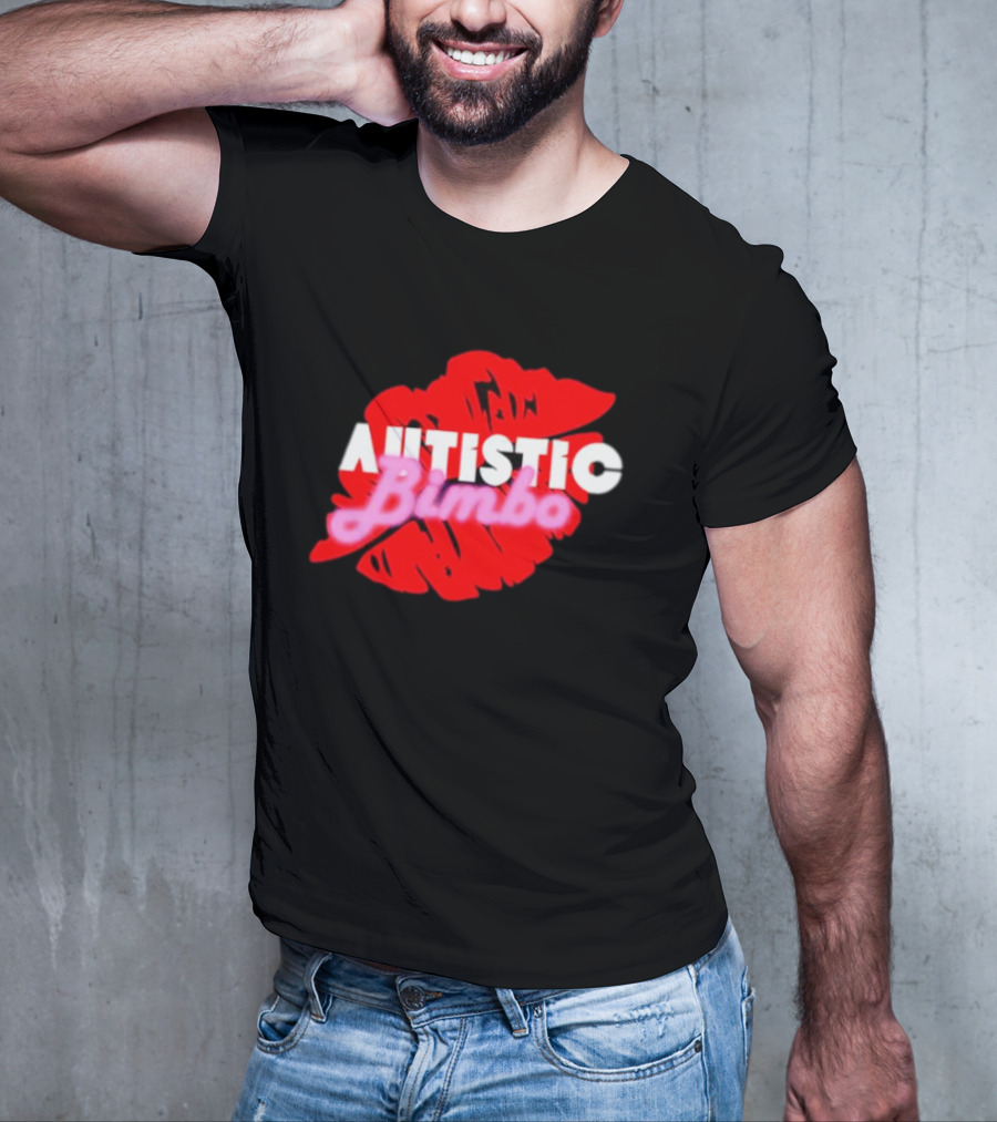 Autistic Bimbo Red Lips T-Shirt