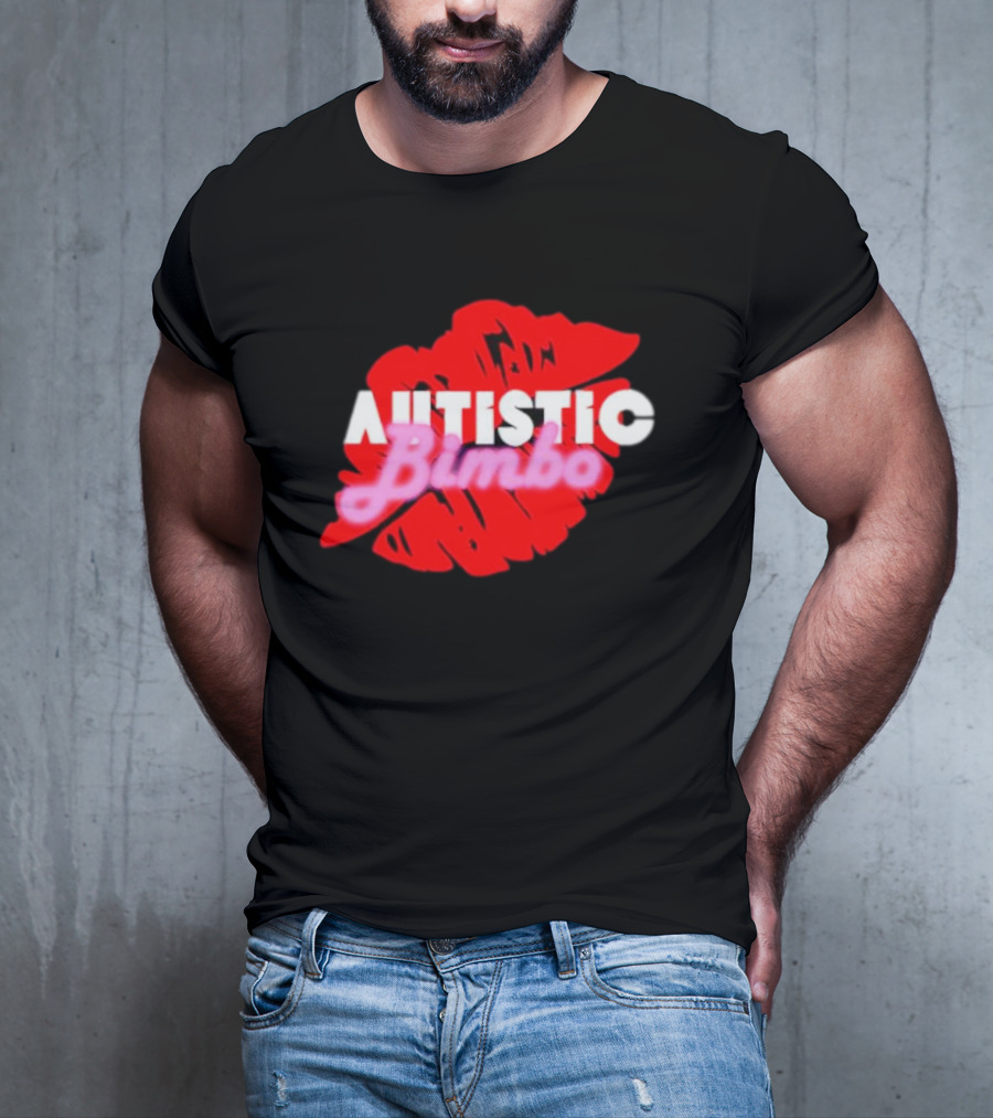 Autistic Bimbo Red Lips T-Shirt