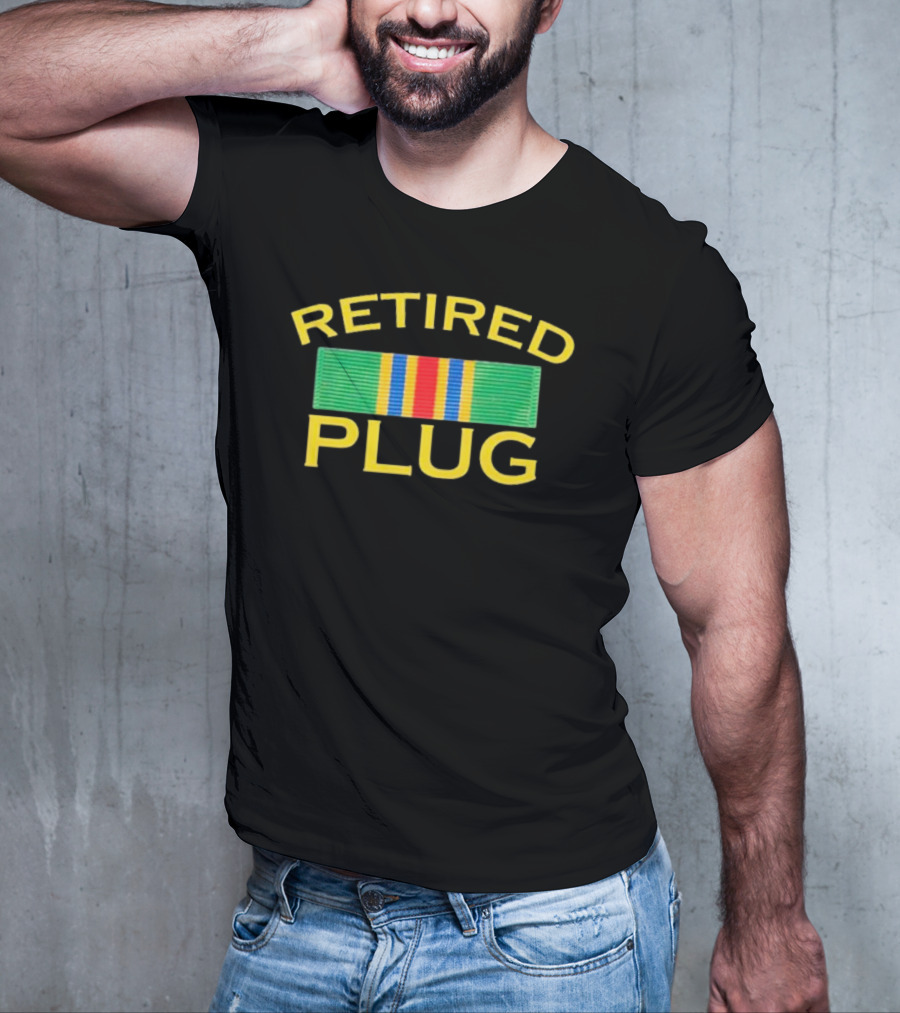Retired Plug Military Service T-Shirt