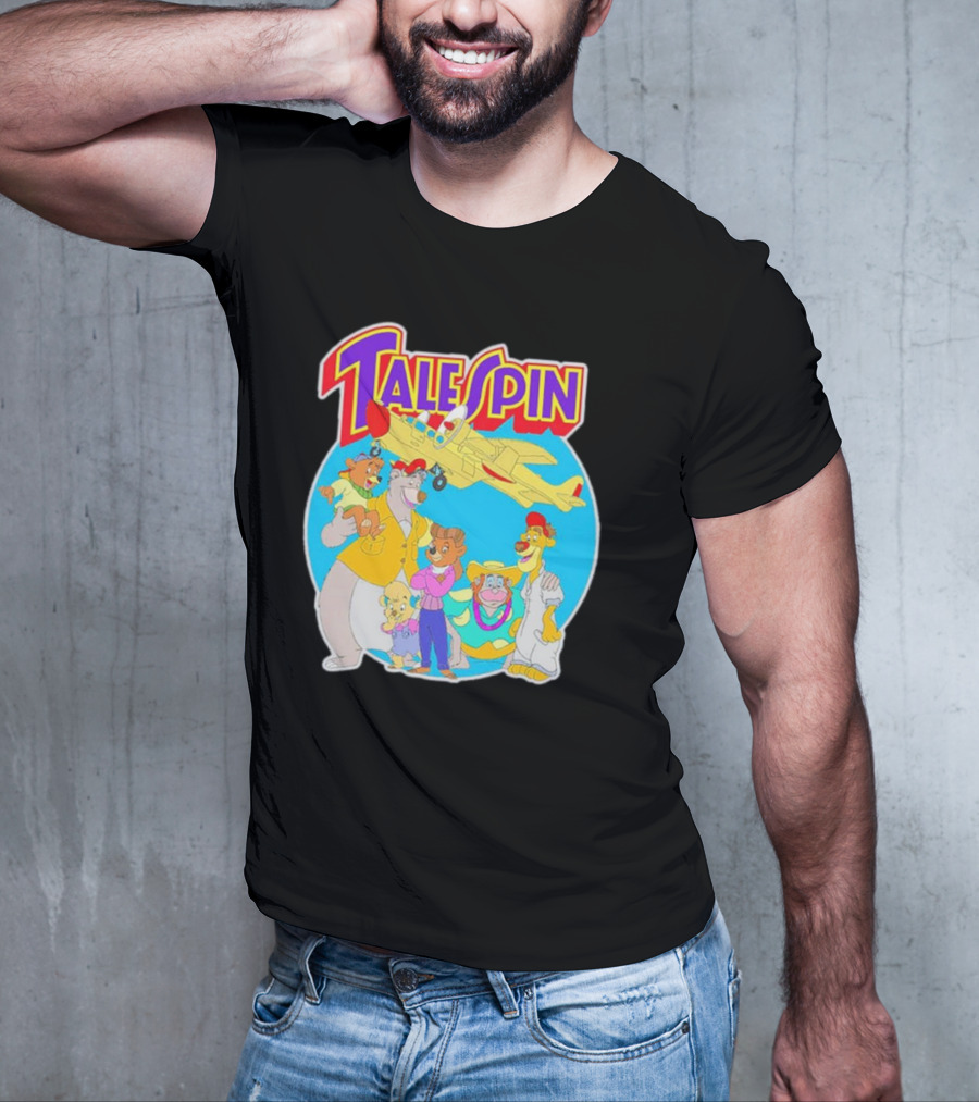 Talespin Disney Baloo Kit Rebecca Louie Airplane Adventure T-Shirt