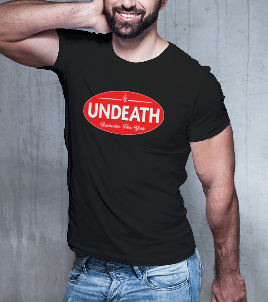 UNDEATH Rochester New York Red Oval Emblem T-Shirt