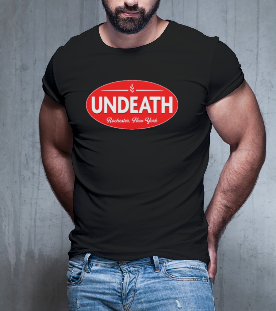 UNDEATH Rochester New York Red Oval Emblem T-Shirt