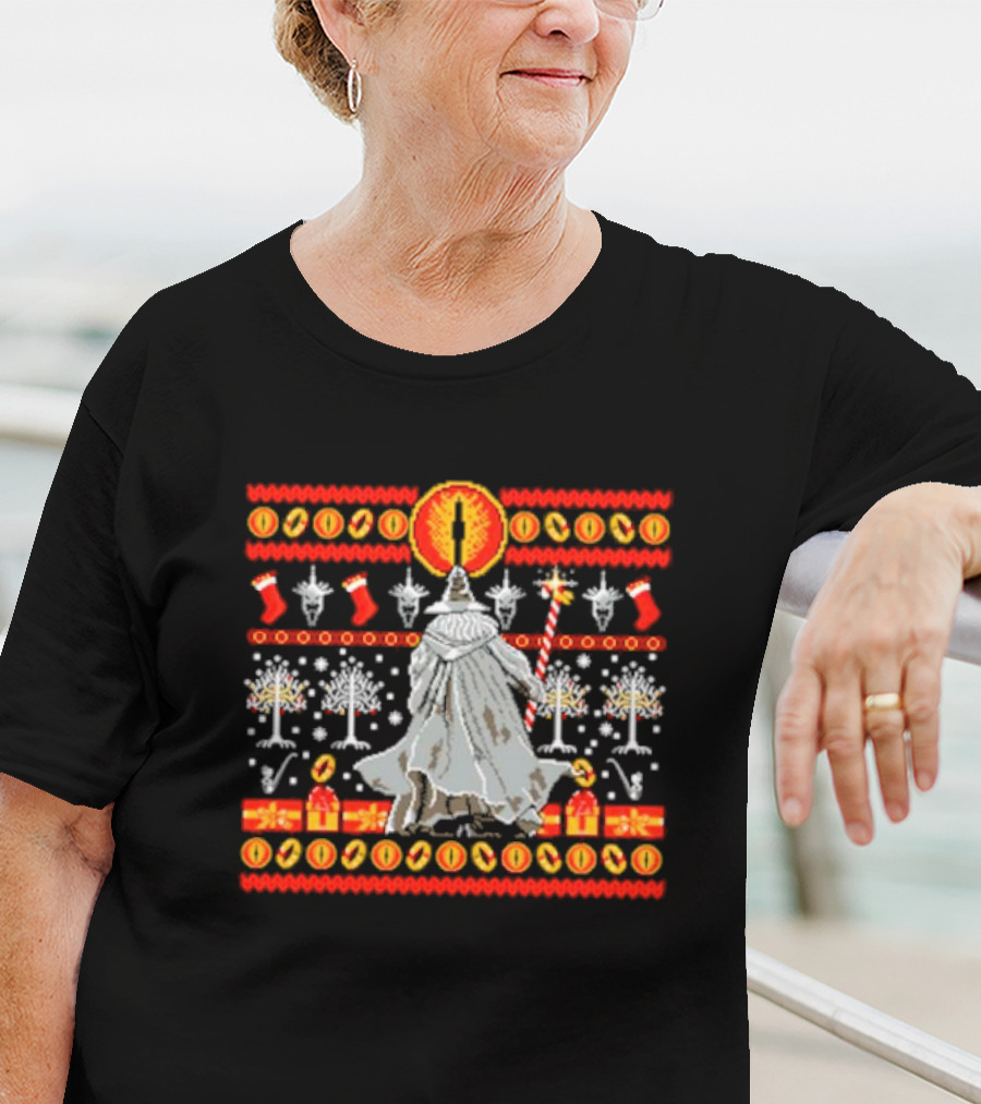 Gandalf Eye Tree Holiday T-Shirt