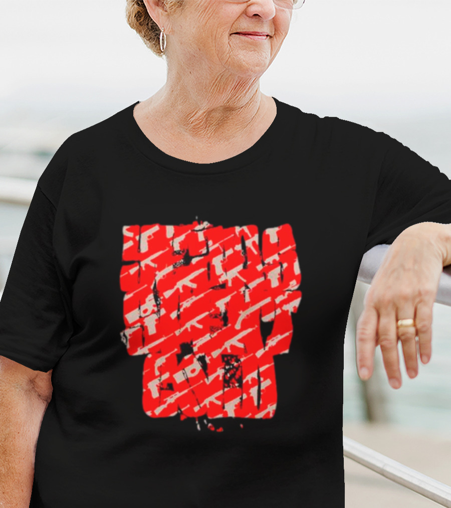 Years Spent Cold Red Camouflage Rifles T-Shirt