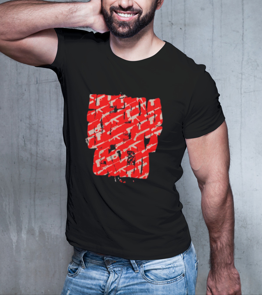 Years Spent Cold Red Camouflage Rifles T-Shirt