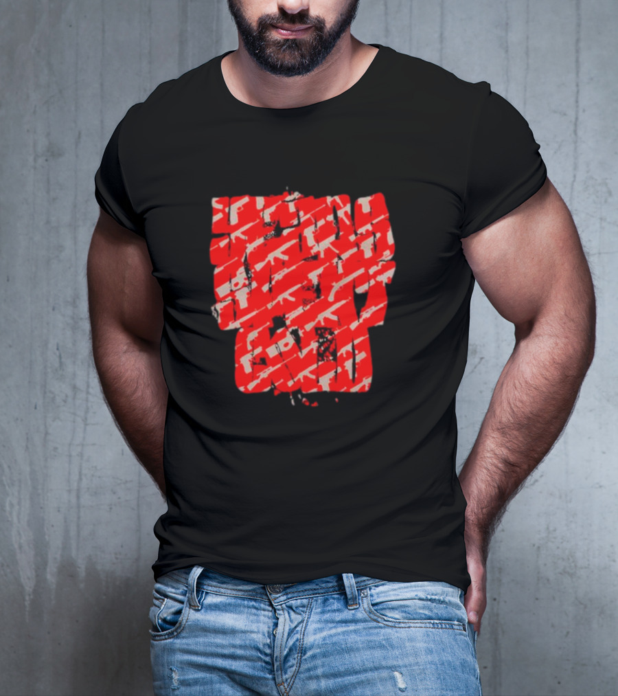 Years Spent Cold Red Camouflage Rifles T-Shirt