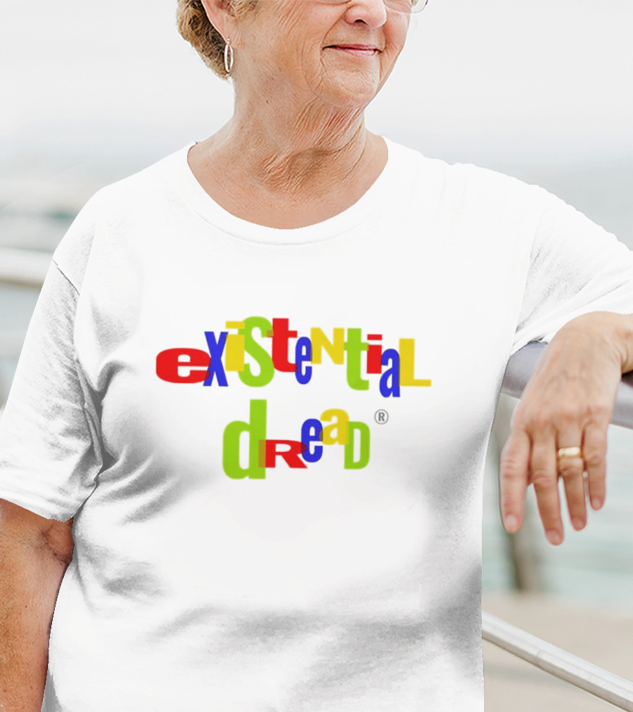 Existential Dread Colorful Block Letters T-Shirt