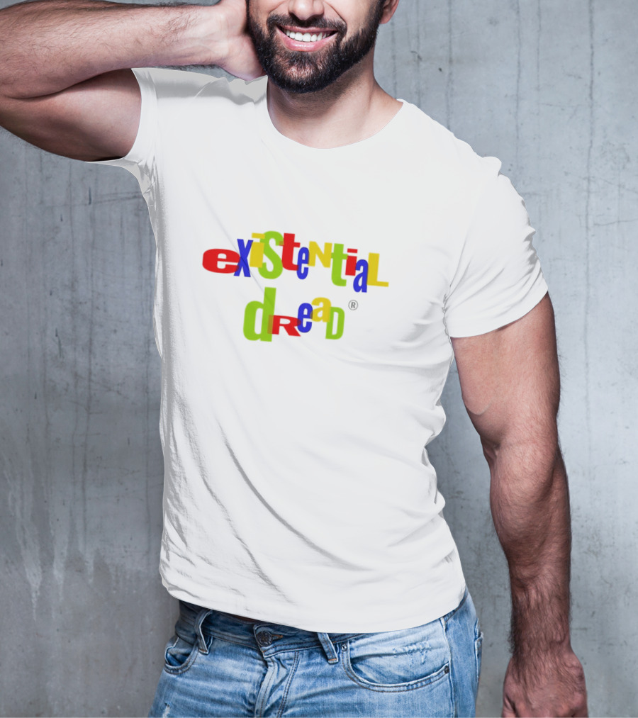 Existential Dread Colorful Block Letters T-Shirt
