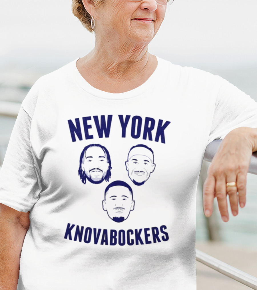 New York Knovabockers With Trio Faces T-Shirt