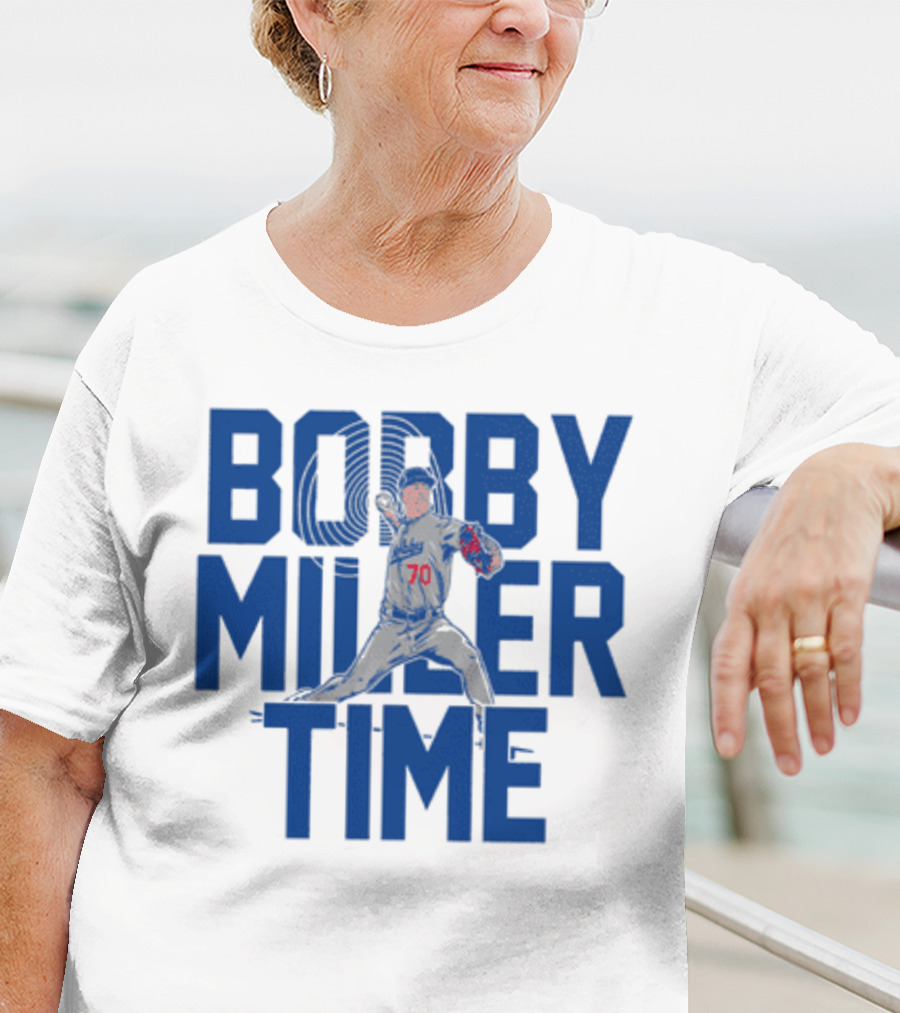 Bobby Miller Time Baseball Player Number 70 Dodgers Pitcher T-Shirt