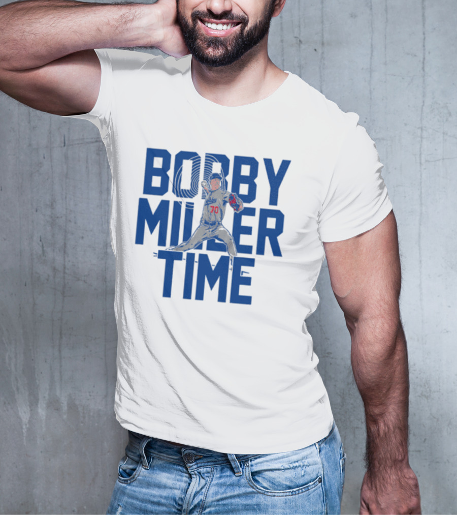 Bobby Miller Time Baseball Player Number 70 Dodgers Pitcher T-Shirt