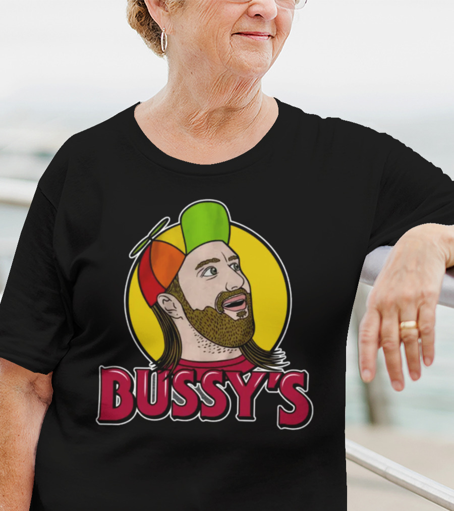 Bunker Branding Leigh Mcnasty Bussy's Retro Cartoon Hat T-Shirt