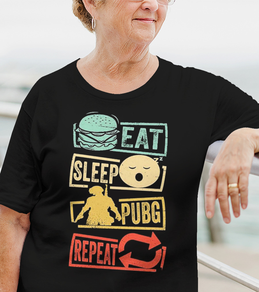 Eat Sleep PUBG Repeat Gaming Lifestyle Cycle T-Shirt