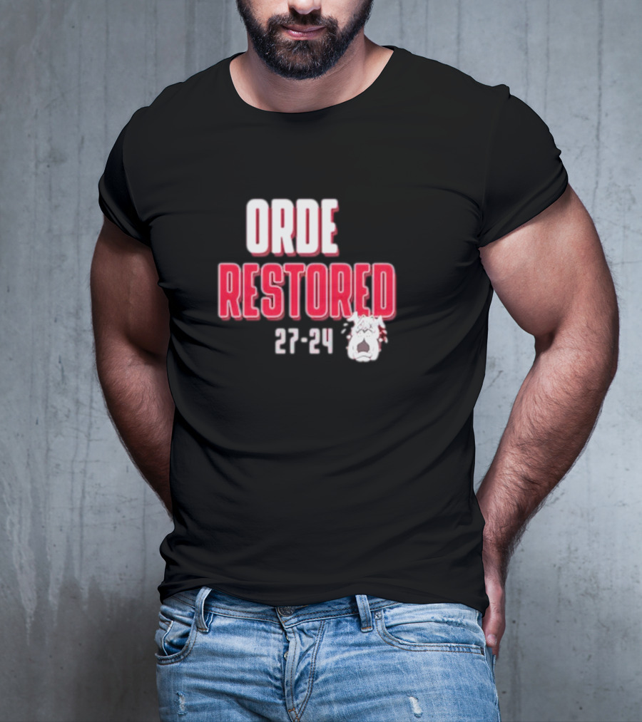 Alabama Crimson Tide ORDE Restored 27-24 Bulldog T-Shirt