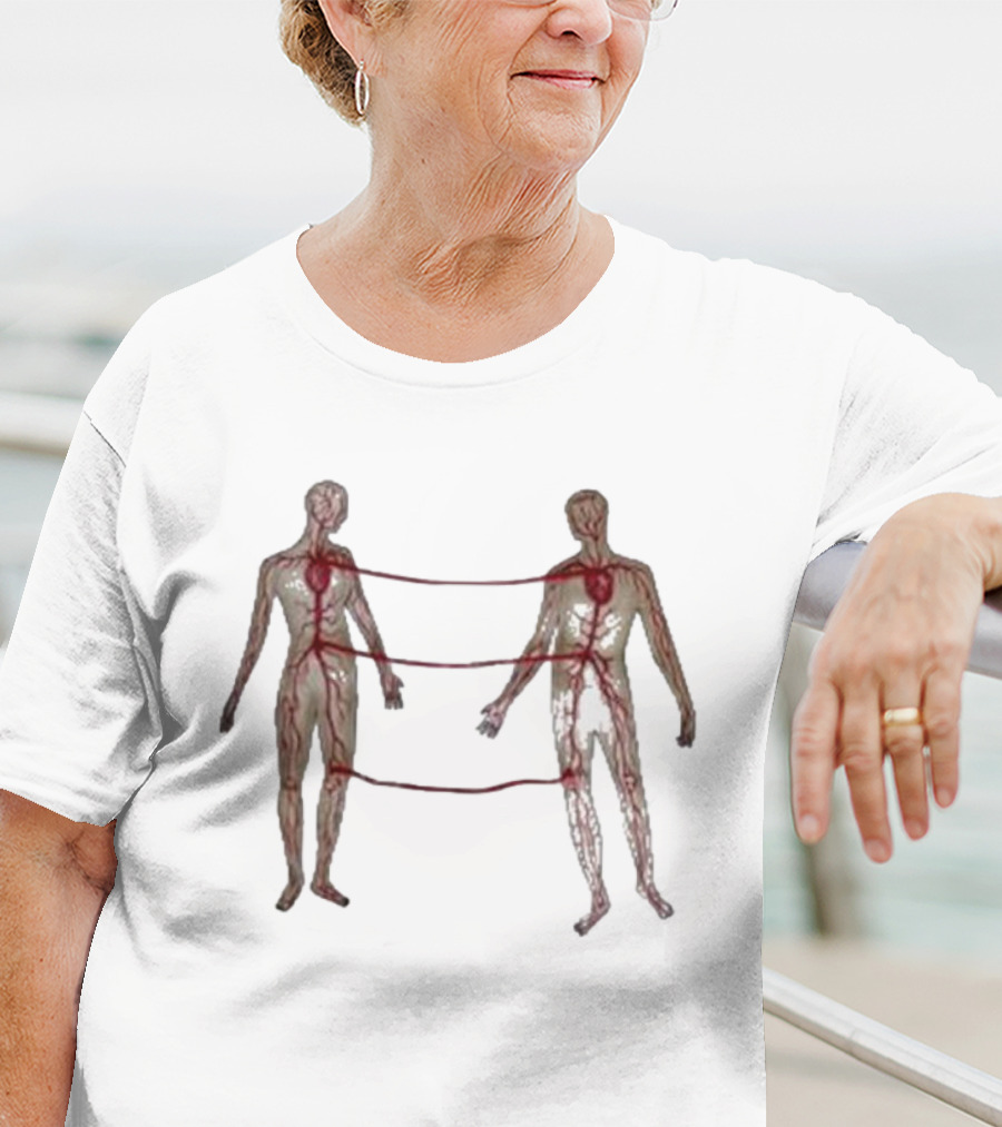 Marcos Alvarado Vascular Diagram Connected Figures T-Shirt