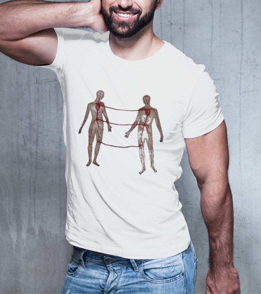 Marcos Alvarado Vascular Diagram Connected Figures T-Shirt