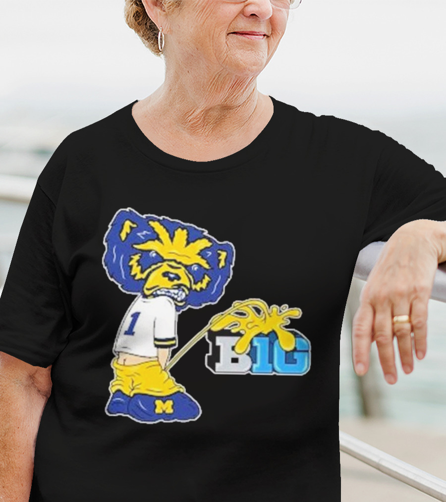 Wolverine Mascot Number One Against Big Ten Rivalry T-Shirt