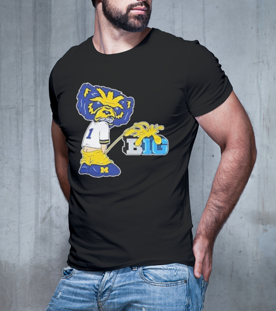 Wolverine Mascot Number One Against Big Ten Rivalry T-Shirt